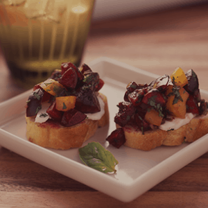 cherry bruschetta - Rainier Fruit