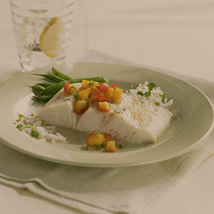 roasted halibut - Rainier Fruit